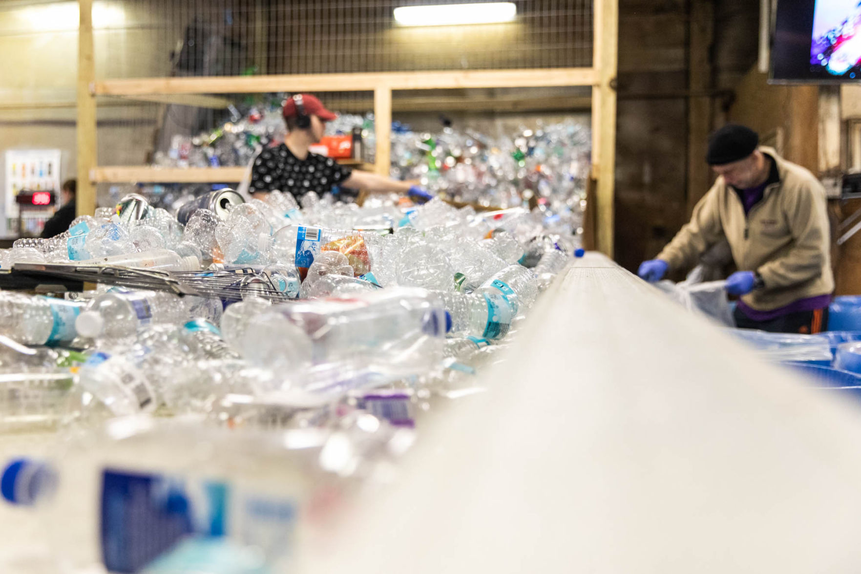 Bins filling up at container redemption centers
